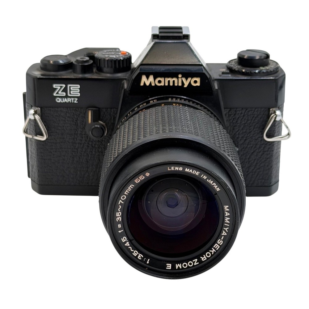 Mamiya ZE Quartz 35mm SLR Film Camera with Mamiya-Sekor E 35-70mm f3.5-4.5 Lens